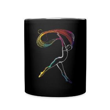 Aerialist Aerial Silk Circus Air Silk - Full Colour Mug - black - Front
