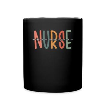 Forensic Nurse Appreciation Funny Nurse - Full Colour Mug - black - Front