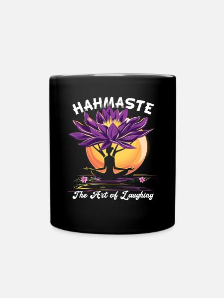 Méditation Rire drôle Yoga - Mug uni - noir