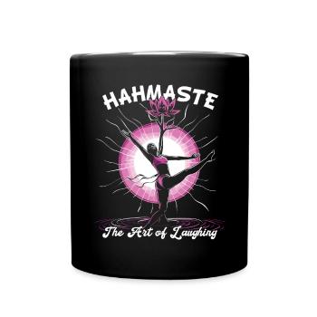 Meditation Funny Laughter Yoga - Full Colour Mug - black - Front