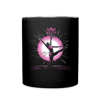 Meditation Funny Laughter Yoga - Full Colour Mug - black - Front