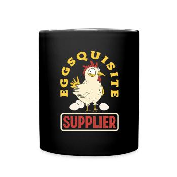 Soutenez les négociants d’œufs locaux - Mug uni - noir - Devant