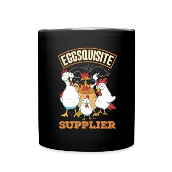 Soutenez les négociants d’œufs locaux - Mug uni - noir - Devant