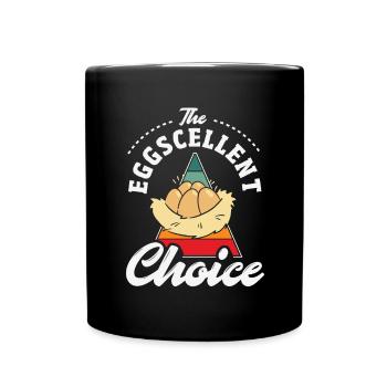 Unterstützen Sie lokale Eierhändler - Tasse einfarbig - Schwarz - Vorne