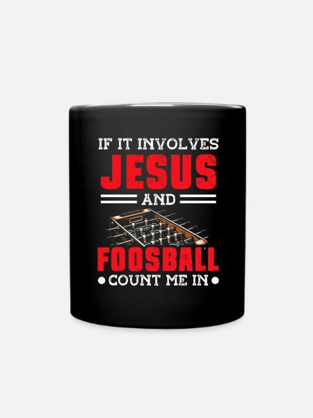 Tischfußballer Und Tischfußballer - Tasse einfarbig - Schwarz
