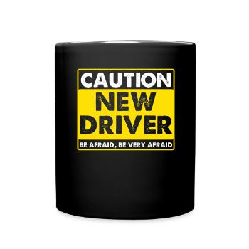 Driving School Driving Instructor - Full Colour Mug - black - Front