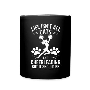 Cheerleading disant drôle Cheerleading cadeau - Mug uni - noir - Devant