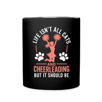 Cheerleading disant drôle Cheerleading cadeau - Mug uni - noir - Devant