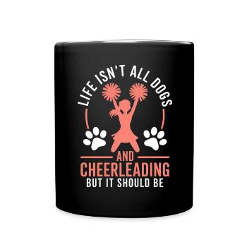 Cheerleading disant drôle Cheerleading cadeau - Mug uni - noir - Devant