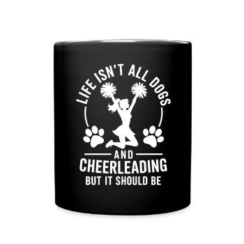 Cheerleading disant drôle Cheerleading cadeau - Mug uni - noir - Devant