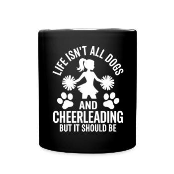 Cheerleading disant drôle Cheerleading cadeau - Mug uni - noir - Devant
