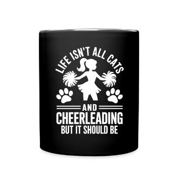 Cheerleading disant drôle Cheerleading cadeau - Mug uni - noir - Devant