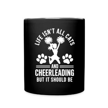 Cheerleading disant drôle Cheerleading cadeau - Mug uni - noir - Devant