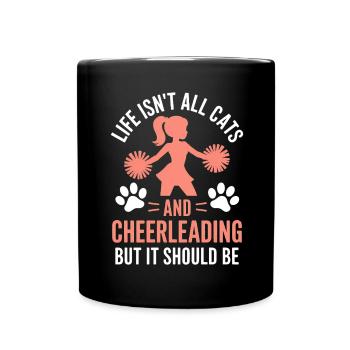 Cheerleading disant drôle Cheerleading cadeau - Mug uni - noir - Devant