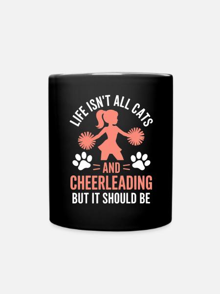 Cheerleading Spruch Lustiges Cheerleading Geschenk - Tasse einfarbig - Schwarz