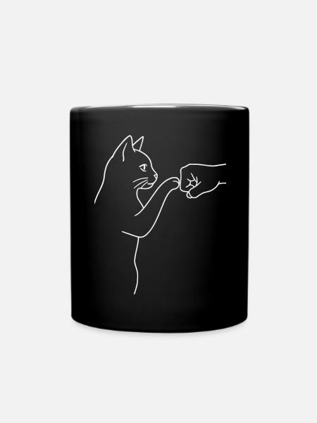 High five, poing bumb - Mug uni - noir