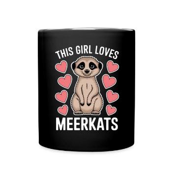 Suricate disant drôle Cadeau de suricate - Mug uni - noir - Devant