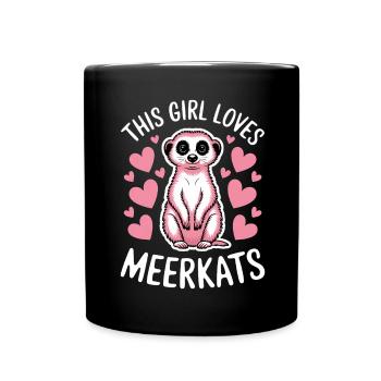 Suricate disant drôle Cadeau de suricate - Mug uni - noir - Devant
