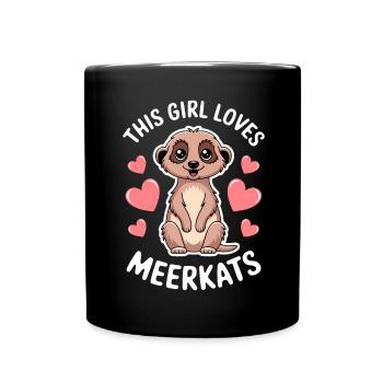 Suricate disant drôle Cadeau de suricate - Mug uni - noir - Devant