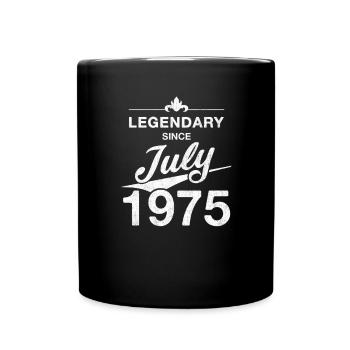 50th Birthday Legendary since July 1975 Volume 75 - Full Colour Mug - black - Front