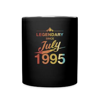 30th Birthday Legendary since July 1995 Volume 95 - Full Colour Mug - black - Front