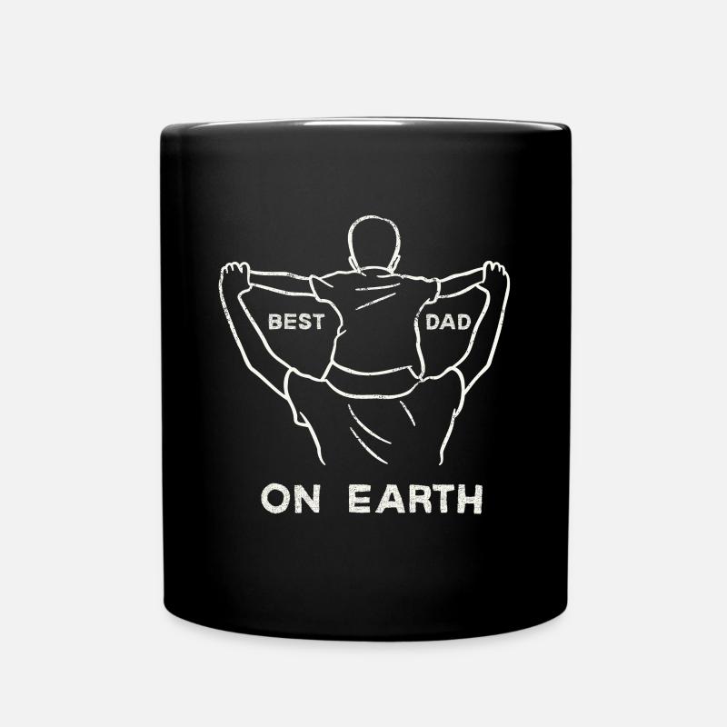 Meilleur papa sur terre - Mug uni - noir