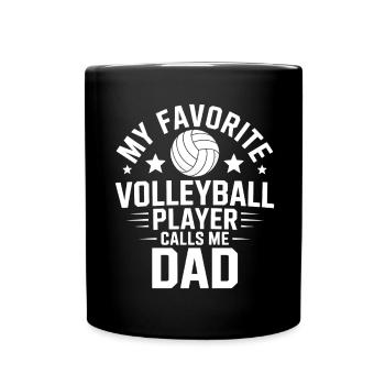 volley-ball dire drôle de cadeau de volley-ball - Mug uni - noir - Devant