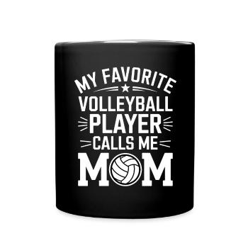 volley-ball dire drôle de cadeau de volley-ball - Mug uni - noir - Devant