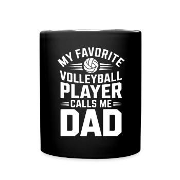 volley-ball dire drôle de cadeau de volley-ball - Mug uni - noir - Devant