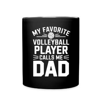 volley-ball dire drôle de cadeau de volley-ball - Mug uni - noir - Devant