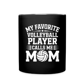 volley-ball dire drôle de cadeau de volley-ball - Mug uni - noir - Devant