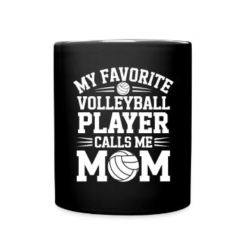 volley-ball dire drôle de cadeau de volley-ball - Mug uni - noir - Devant