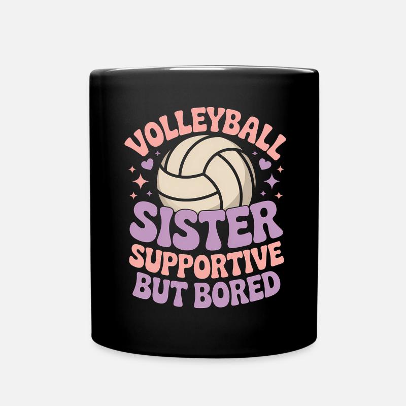 Volleyball Spruch Lustiges Volleyball Geschenk - Tasse einfarbig - Schwarz