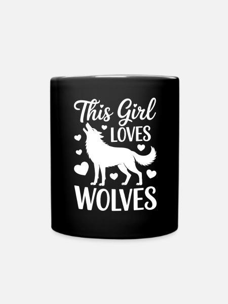 Wolf Spruch Wölfe Sprüche Lustiges Wolf Geschenk - Tasse einfarbig - Schwarz