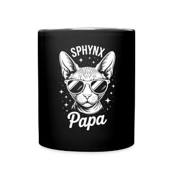 Chat Sphynx Disant Drôle Chat Sphynx Cadeau - Mug uni - noir - Devant