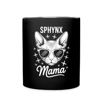 Chat Sphynx Disant Drôle Chat Sphynx Cadeau - Mug uni - noir - Devant