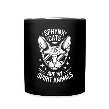 Sphynx Cat Saying Funny Sphynx Cat Gift - Full Colour Mug - black - Front