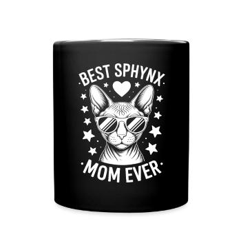 Chat Sphynx Disant Drôle Chat Sphynx Cadeau - Mug uni - noir - Devant