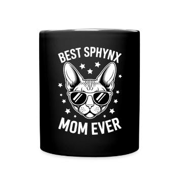 Chat Sphynx Disant Drôle Chat Sphynx Cadeau - Mug uni - noir - Devant