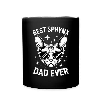 Chat Sphynx Disant Drôle Chat Sphynx Cadeau - Mug uni - noir - Devant