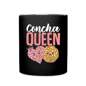 Concha Queen Cuisine hispanique Drôle Mexicain Sucré - Mug uni - noir - Devant