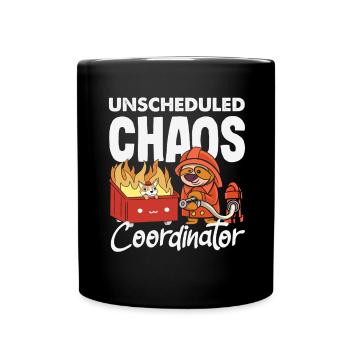 Müllcontainer Fire Response Team Leader - Tasse einfarbig - Schwarz - Vorne