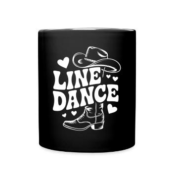 Line Dance mein Hobby - meine Passion - mein Ding - Tasse einfarbig - Schwarz - Vorne