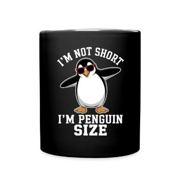 Pinguin Spruch Lustige Pinguine Geschenk - Tasse einfarbig - Schwarz - Vorne