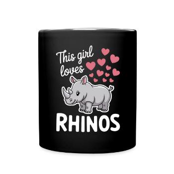 Nashorn Spruch Nashörner Lustiges Nashorn Geschenk - Tasse einfarbig - Schwarz - Vorne