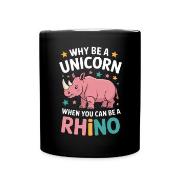 Nashorn Spruch Nashörner Lustiges Nashorn Geschenk - Tasse einfarbig - Schwarz - Vorne