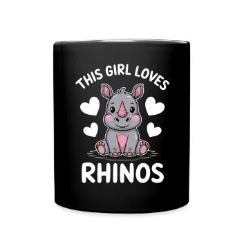 Nashorn Spruch Nashörner Lustiges Nashorn Geschenk - Tasse einfarbig - Schwarz - Vorne