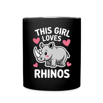 Nashorn Spruch Nashörner Lustiges Nashorn Geschenk - Tasse einfarbig - Schwarz - Vorne