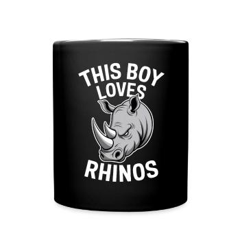 Nashorn Spruch Nashörner Lustiges Nashorn Geschenk - Tasse einfarbig - Schwarz - Vorne