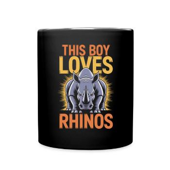 Nashorn Spruch Nashörner Lustiges Nashorn Geschenk - Tasse einfarbig - Schwarz - Vorne